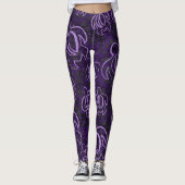Lila Honu Leggings (Vorderseite)