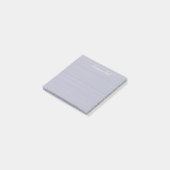 Lila horizontale Streifen mit texturiertem Look Post-it Klebezettel (angewinkelt)