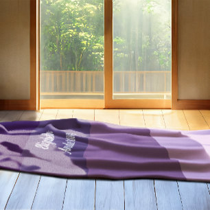 Lila horizontaler Farbblock Fleecedecke