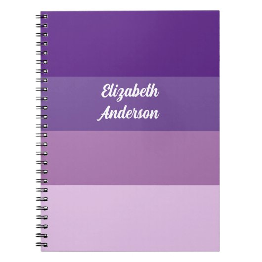 Lila horizontaler Farbblock Notizblock (Vorderseite)