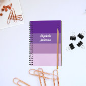 Lila horizontaler Farbblock Notizblock