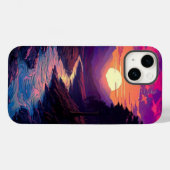 Lila Horizonte über das Flusstal Case-Mate iPhone Hülle (Rückseite (Horizontal))