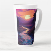 Lila Horizonte über das Flusstal Milchtasse (Rechte Ecke)