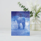 Lila Horse-Digitalbild Postkarte (Stehend Vorderseite)