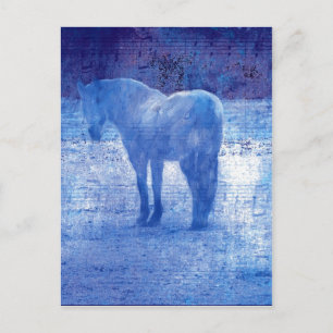 Lila Horse-Digitalbild Postkarte