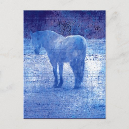 Lila Horse-Digitalbild Postkarte (Vorderseite)