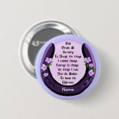 Lila Horseshoe Serenity Button (Vorne & Hinten)