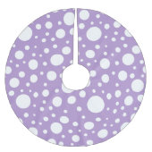 Lila Hosenrock Polyester Weihnachtsbaumdecke (Vorderseite)