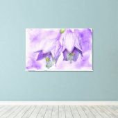 Lila Hosta-Blume Leinwanddruck (Insitu (Holzboden))
