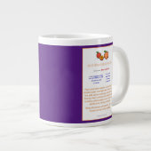Lila Hot Branved Pfirsiche Rezept Tasse (Vorderseite Rechts)