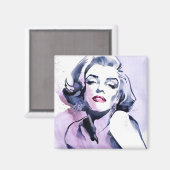 Lila hübsch magnet (Vorderseite/Rückseite)