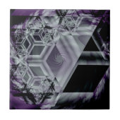 Lila Hue Keramik Tile Fliese (Vorderseite)