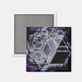 Lila Hue Magnet (Vorderseite/Rückseite)