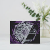 Lila Hue Postkarte (Stehend Vorderseite)