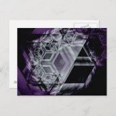 Lila Hue Postkarte (Vorne/Hinten)