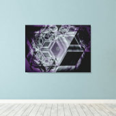 Lila Hue Stretched Canvas Print Leinwanddruck (Insitu (Holzboden))