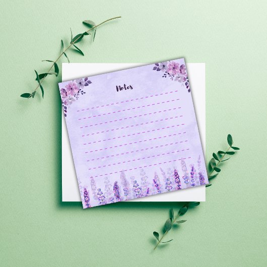 Lila Hues Notizblock