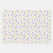 Lila Hühnereier Hühnereier Ostermuster Geschenkpapier Set (Vorderseite 3)