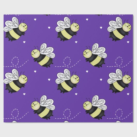 Lila Hummel-Geschenkpapier Geschenkpapier (Flach)
