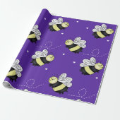 Lila Hummel-Geschenkpapier Geschenkpapier (Ungerollt)