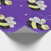 Lila Hummel-Geschenkpapier Geschenkpapier (Ecke)