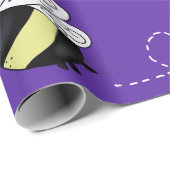 Lila Hummel-Geschenkpapier Geschenkpapier (Rolleneckpunkt)