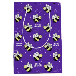 Lila Hummel Mittelglanz Mittlere Geschenktüte