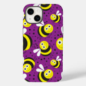 Lila Hummeln iPhone | iPhone 14 Case-Mate Hülle (Rückseite)