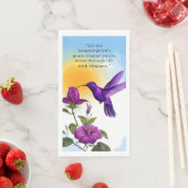 Lila Hummingbird Paper Napkin Serviette (Beispiel)