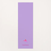 Lila Hummingvogel Yogamatte (Vorderseite)