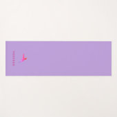 Lila Hummingvogel Yogamatte (Vorderseite (Horizontal))