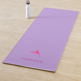 Lila Hummingvogel Yogamatte
