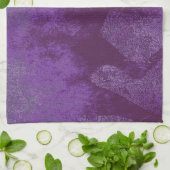 Lila Hund Geschirrtuch (Gefaltet)