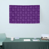 Lila Hundepapiermuster Banner (Messeveranstaltung)