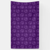 Lila Hundepapiermuster Banner (Vertikal)