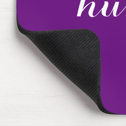Lila Hustel Mousepad (Ecke)