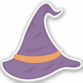 Lila Hut Aufkleber (Vorderseite)