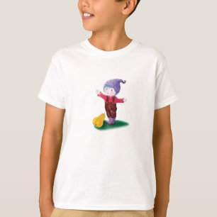Lila Hutgenom mit Blauhaar und Birne T-Shirt