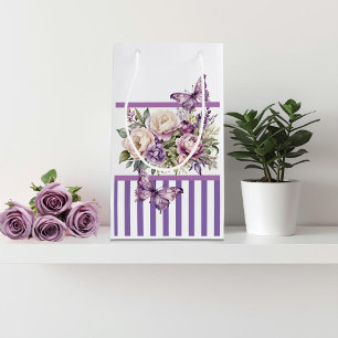 Lila Hütte Blumenbeutel Kleine Geschenktüte