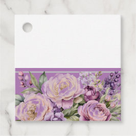 Lila Hütte Blumenpräsent Gefälligkeitstags Geschenkanhänger