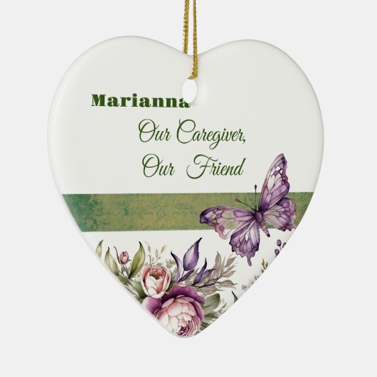 Lila Hütte Blumenzucht Keramik Ornament (Rechts)