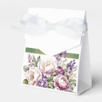 Lila Hütte Floral Bouquet Gefallen Box