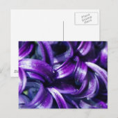 Lila Hyacinth Blume Postkarte (Vorne/Hinten)
