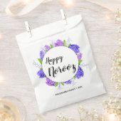 Lila Hyacinth Wreath Happy Norooz Neues Jahr Geschenktütchen (Ausgeschnitten)