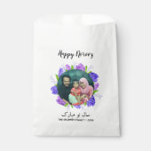 Lila Hyacinth Wreath Happy Noroz Neues Jahr Foto Geschenktütchen (Vorderseite)