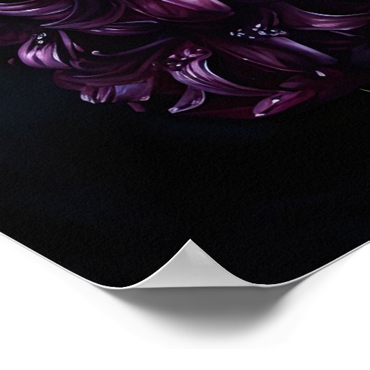 Lila Hyazinthe-Blume Art Print Poster (Ecke)