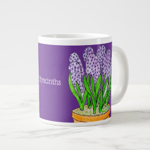 Lila Hyazinthen in Planter Royal Lila Jumbo-Tasse