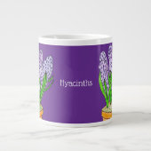 Lila Hyazinthen in Planter Royal Lila Jumbo-Tasse (Vorderseite)