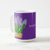 Lila Hyazinthen in Planter Royal Lila Kaffeetasse (Vorderseite Links)