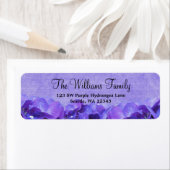 Lila Hydrangea-Adressetikett (Insitu)